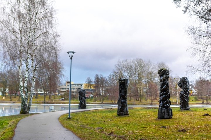 Wood Sculpture Complex near Druskonis Lake